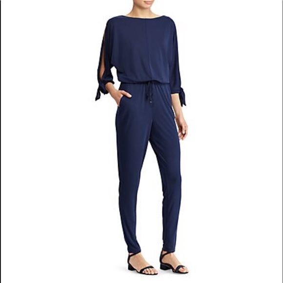 Ralph lauren navy jumpsuit Clearance